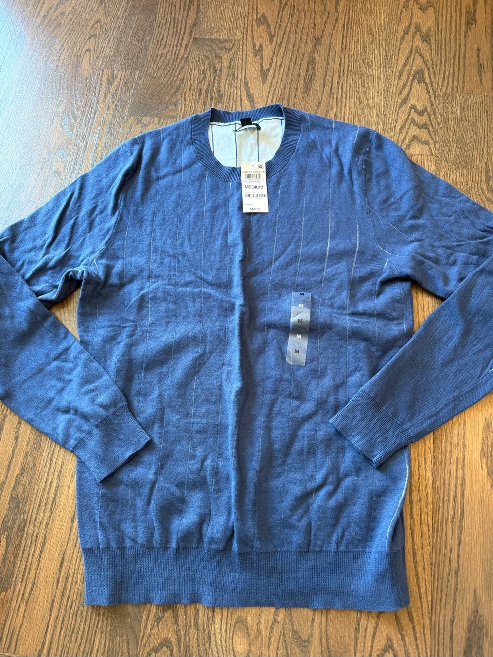 NWT Alfani Men's Crewneck Sweater in Navy Blue size medium